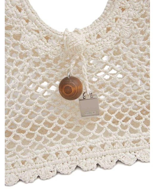 Jacquemus White Le Petit Carre Spiaggia Handbag