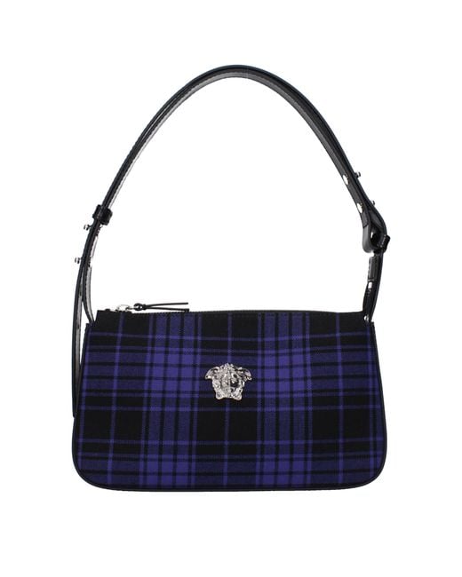 Versace Blue Shoulder Bags For