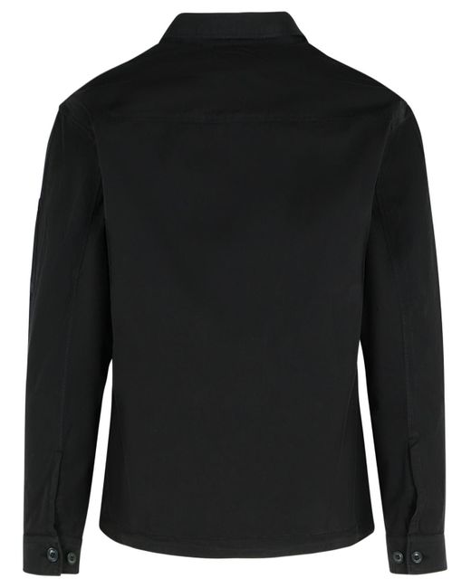 C.P. Camisa de algodón negro de la compañía C P Company de hombre de color Black