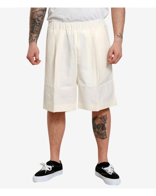 Laneus White Shorts
