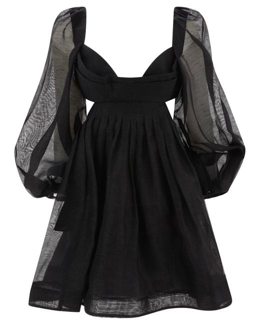 Zimmermann Black "Harmony Bralette" Kleid