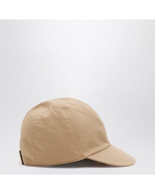 Burberry Natural Reversible Check Pattern Baseball Cap