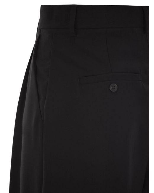 Weekend by Maxmara Black Adelfi Stretch Wool Trousers