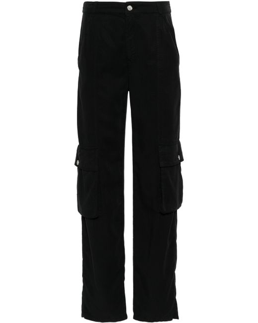 Moschino Black Straight-Leg Cargo Trousers