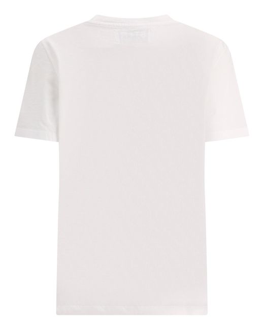 Golden Goose Deluxe Brand White Es Baumwoll-Logo-Print T-Shirt