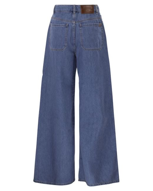 Weekend by Maxmara Blue Wkdvega Wide Leg Denim Jeans