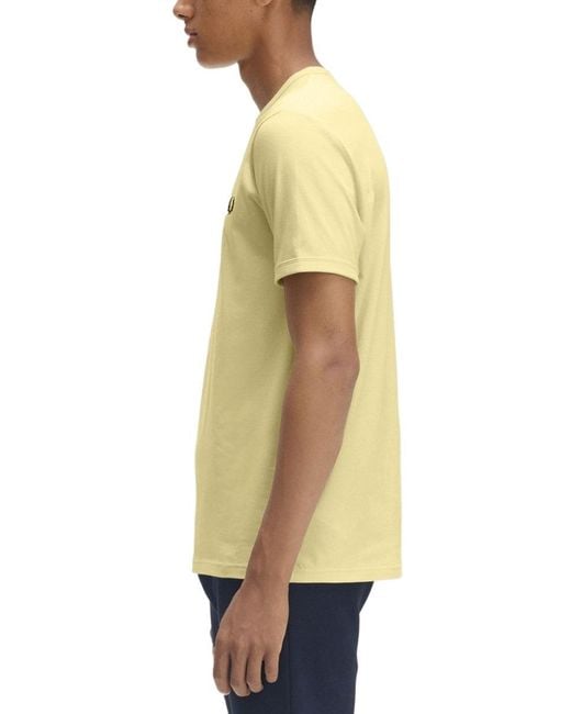 Fred Perry Yellow T Shirt Ringer