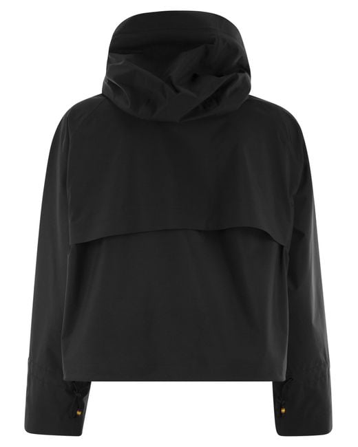 K-Way Black Soille Clean Hooded Jacket