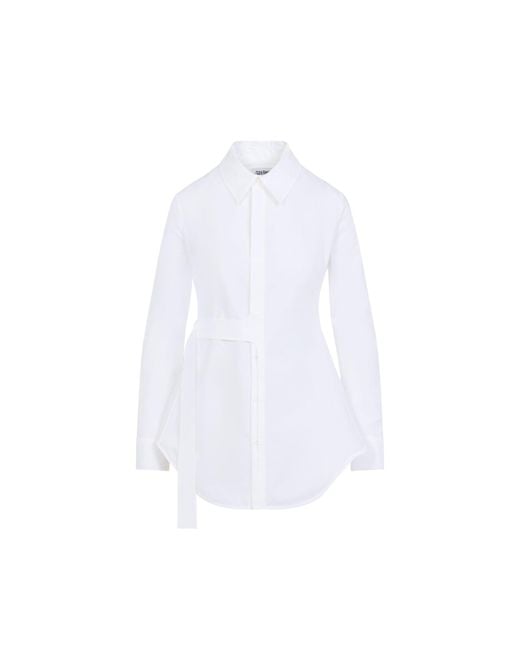 Jean Paul Gaultier White Strap Detail Shirt