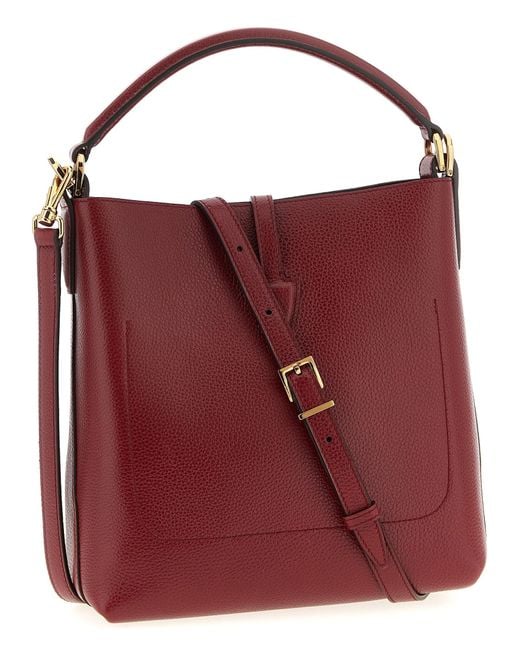 Tod's Red 'T Timeless' Mini Bucket Bag
