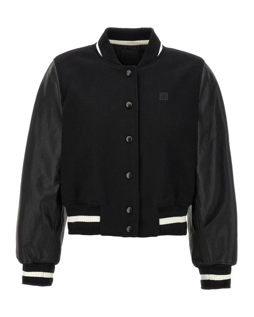 Givenchy 'varsity' Bomberjack in het Black