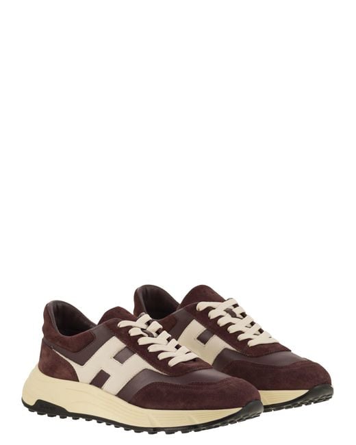 Entrenadores de ante Hyperlight Hogan de hombre de color Brown