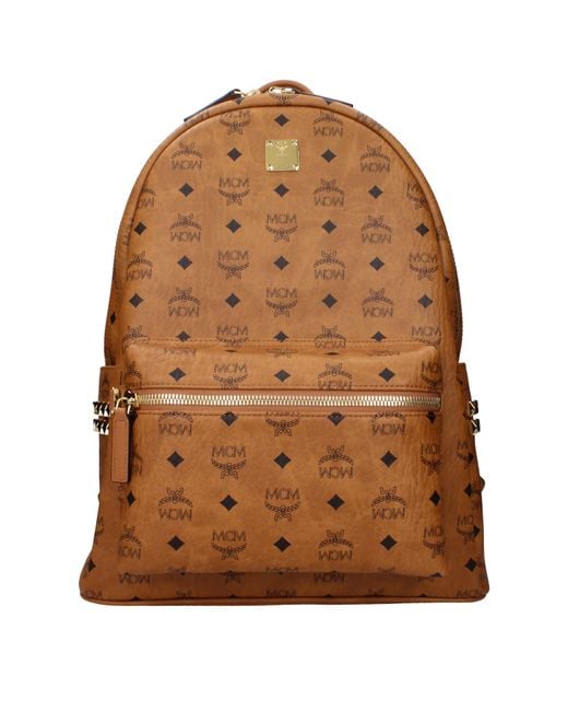MCM Brown Zaini E Marsupi Uomo Pelle Marrone/Cognac
