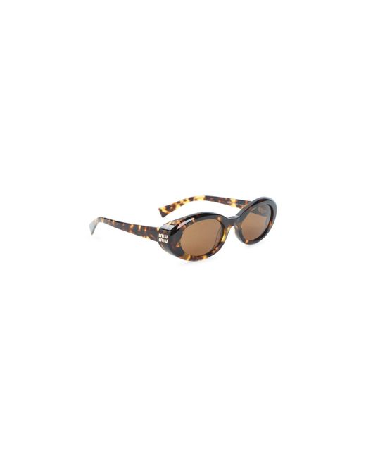 Miu Miu White Eyewear Acetate Sunglasses