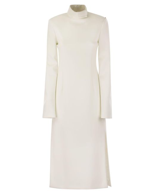 Sportmax Glass Scuba Jersey -jurk in het White
