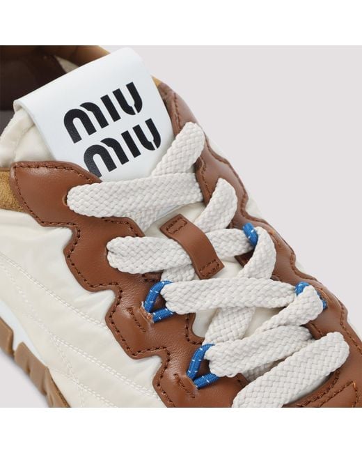 Miu Miu Natural Tyre Sneakers