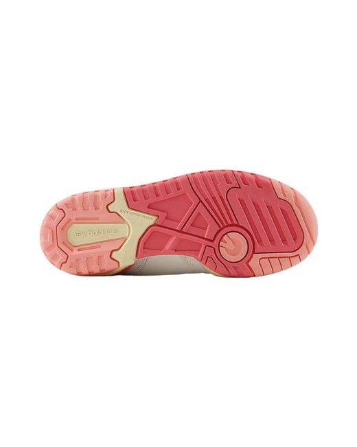 New Balance Pink Kids Lifestyle Shoe Desert Leather/Textile