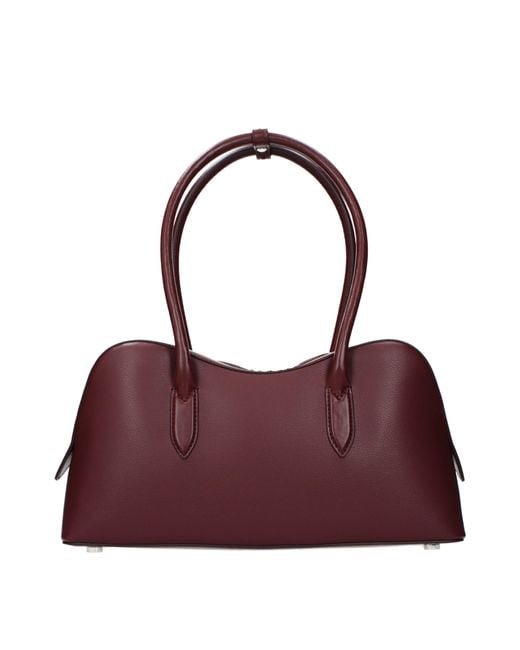 Stella McCartney Purple Stella Mc Cartney Ryder Shoulder Bags Eco Leather/Bordeaux