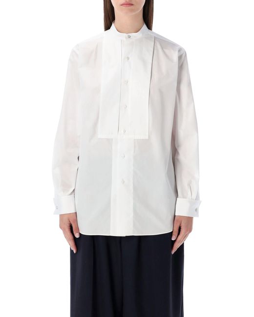 Ralph Lauren White Oversized Smocking Shirt