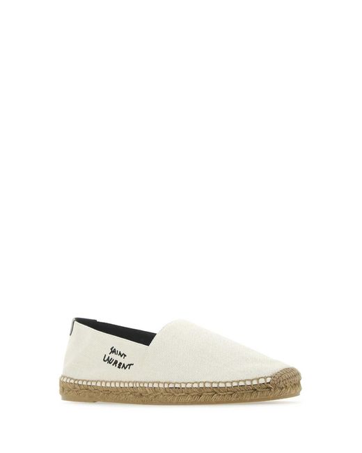 Saint Laurent White Espadrilles for men