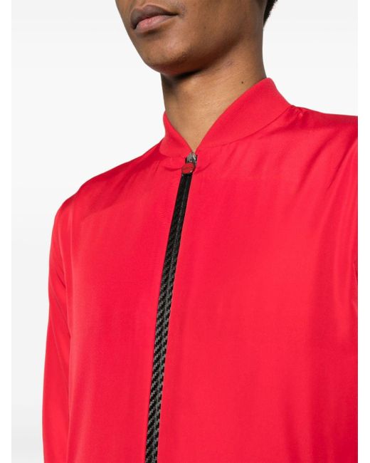 Kiton Ritssluiting Bomberjack in het Red voor heren