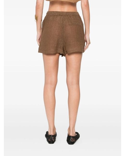 LeKasha Brown Linen Short