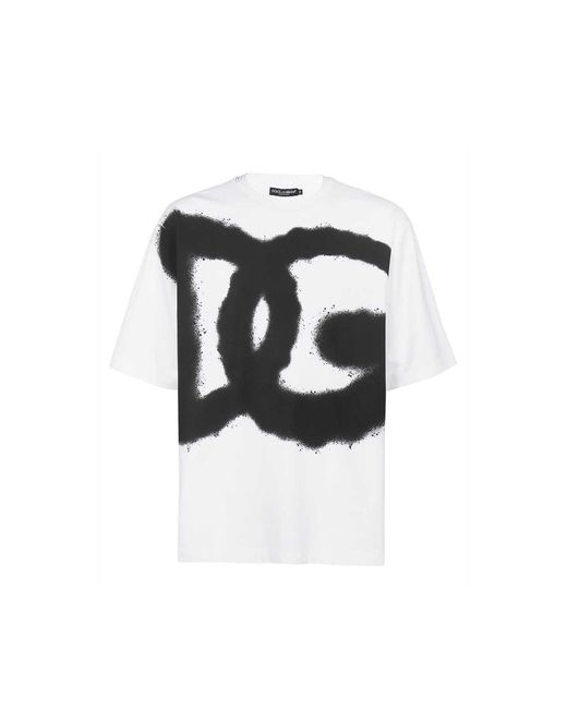 Dolce & Gabbana Black T-shirt With Logo for men