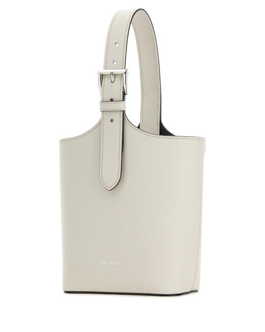 Prada Natural Leather Shoulder Bag