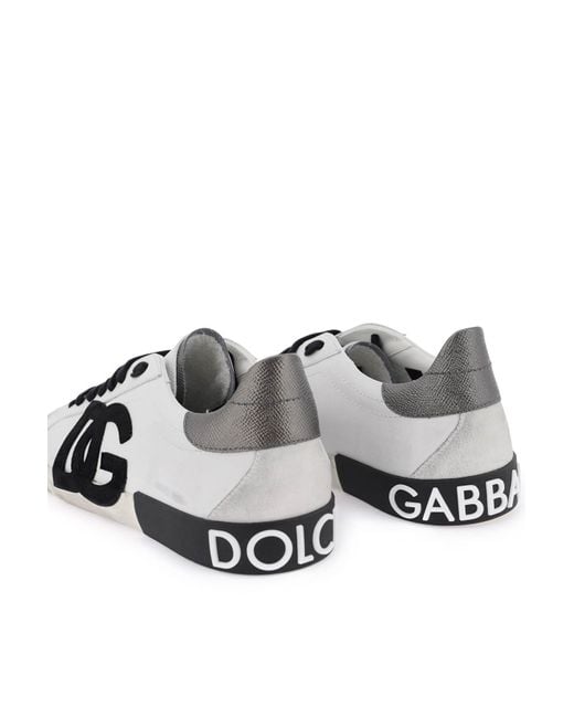 Dolce & Gabbana 'Portofino' Sneaker in White für Herren