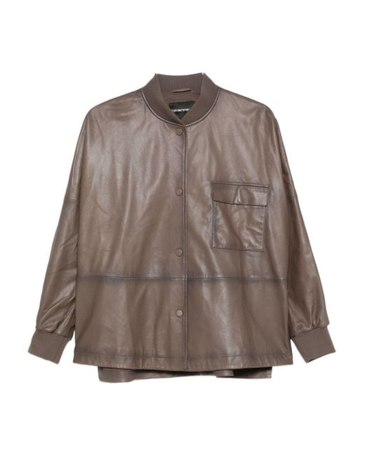 Emporio Armani Brown Jackets Dove