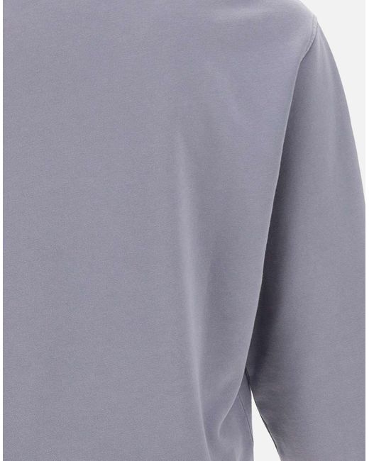 C.P. Sudadera con el vellón diagonal de algodón de algodón de algodón C P Company de hombre de color Gray