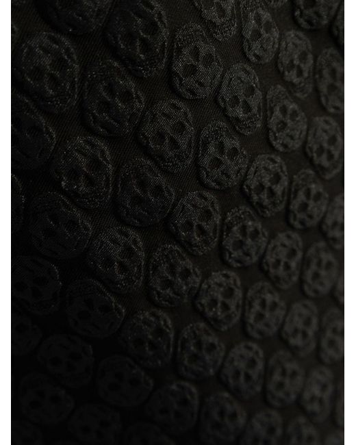 McQueen Black Patterned Shorts for men