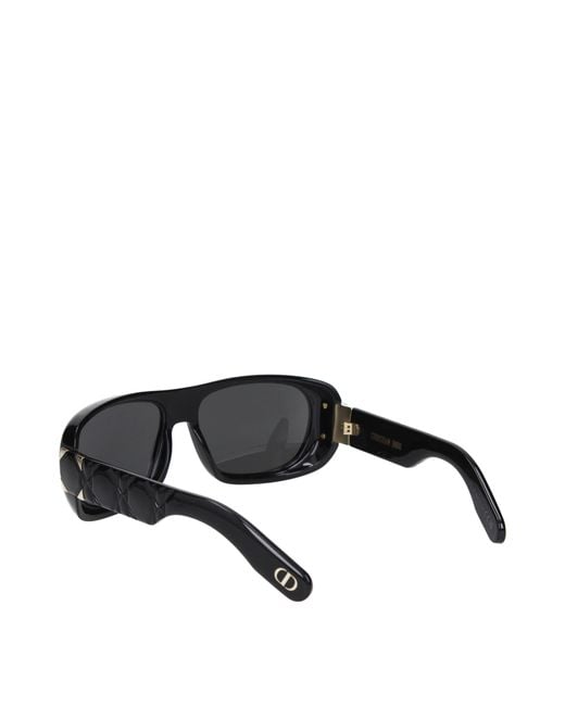 Dior Black Occhiali Da Sole Lady 95.22 S1L Donna Acetato Nero/Fumo for men