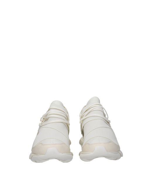Y-3 White Sneakers Qasa Fabric for men