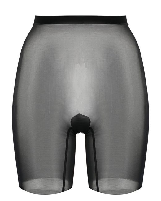 Wolford Gray Shaping Tulle Shorts