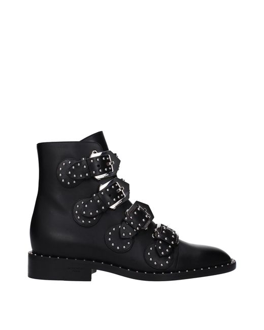 Givenchy Black Leather Ankle