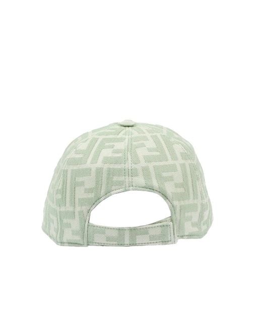Fendi Green Hat With Logo