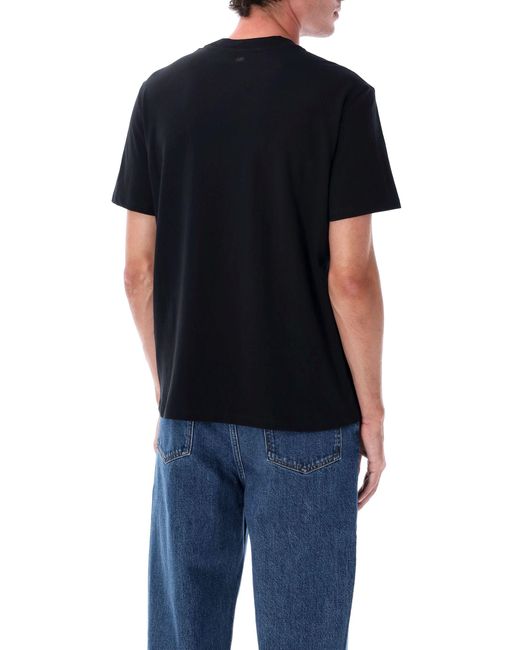 AMI Black De Coeur T-Shirt for men