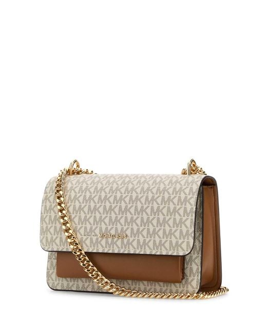 Michael Kors Multicolor Printed Canvas And Leather Claire Shoulder Bag
