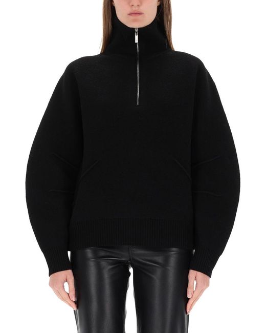 Helmut Lang Black Zippered Apex Jersey