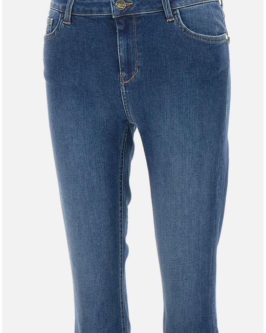 Kaos Blue Stefy Slim Fit Dunkelblaue Jeans