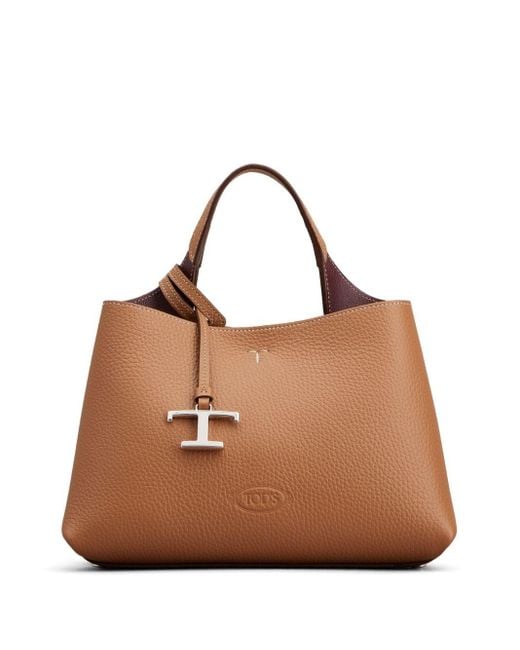 Tod's Shopper Met Logo in het Brown
