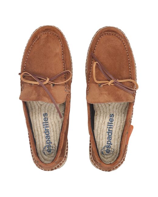 Sandales Daim Espadrilles en coloris Brown