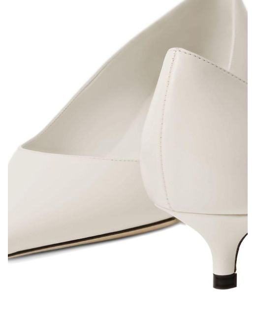 Jimmy Choo Natural Amelia Lederpumpen