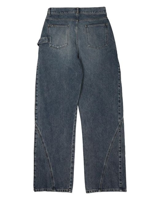 J.W. Anderson Blue Cotton Jeans for men