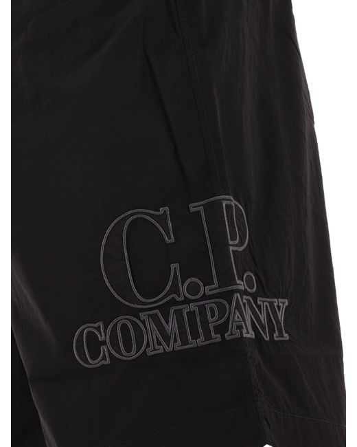 C.P. Shorts de natación de la empresa "Eco Chrome" C P Company de hombre de color Black