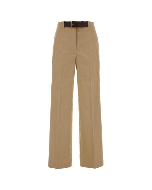 Tory Burch Natural Beige Gabardine Pant