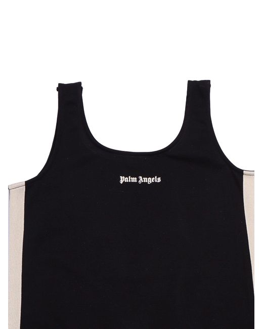 Palm Angels Black Pa New Track Dress Girl