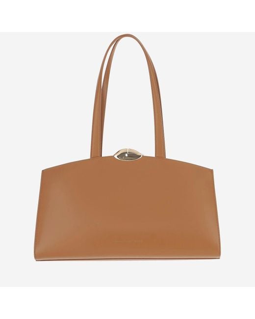 Benedetta Bruzziches Brown Serena Ledertasche