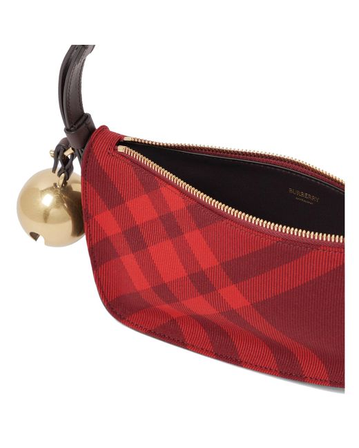Burberry Red Check Mini Shield Bag
